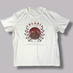 Velaris City of Starlight Graphic Tee Womens Size XL Mountain Moon Fantasy Books